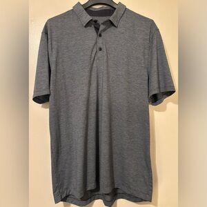Men's LULULEMON Polo Shirt- XL, dark GREY